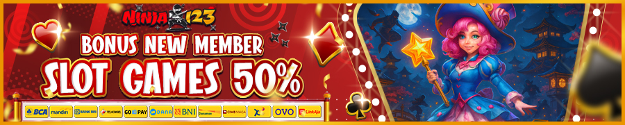 ninja123 bonus deposit new member 50%